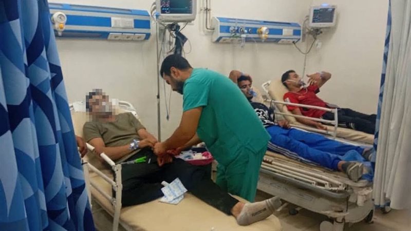 جانب من متابعة الحالة