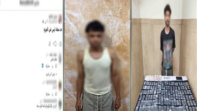 صفحة على السوشيال تفضح مروج مخدرات بأوسيم.. ضبط المتهم ومصادرة المواد