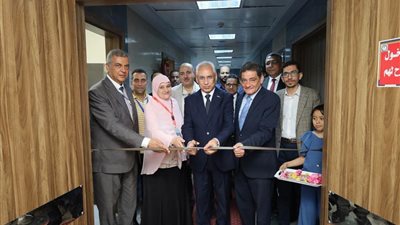 افتتاح بنك الدم المركزي بمستشفى النساء والتوليد بجامعة المنيا