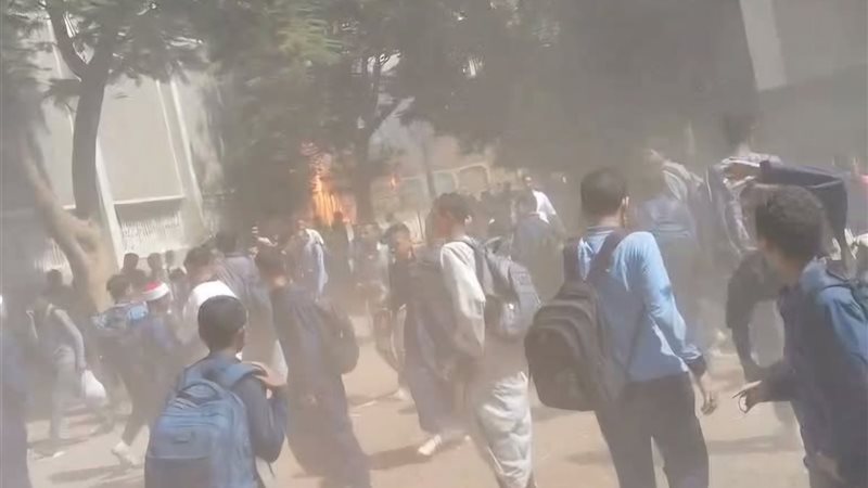 حريق داخل معهد أزهري