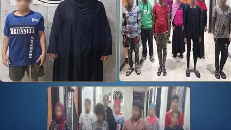 المتهمين والأطفال