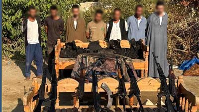 ضبط 7 عناصر إجرامية استولوا على 600 فدان وفرضوا إتاوات تحت تهديد السلاح بالجيزة