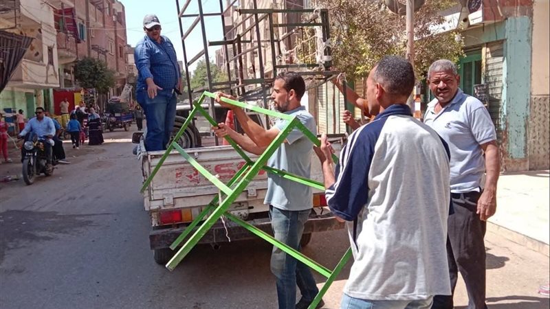 جانب من إزالة الإشغالات