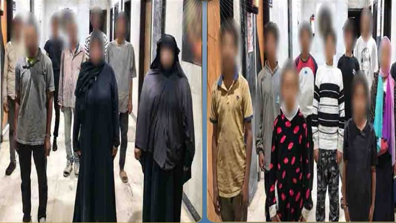 المتهمين والأطفال