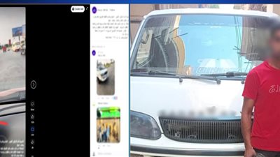 ضبط سائق ميكروباص سار عكس الاتجاه في العبور بعد تداول فيديو الواقعة