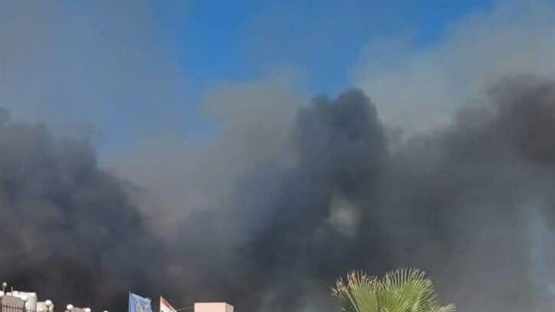 حريق منطقة البتروكيماويات