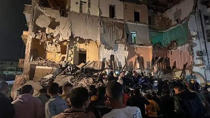 انهيار جزئي في عقار