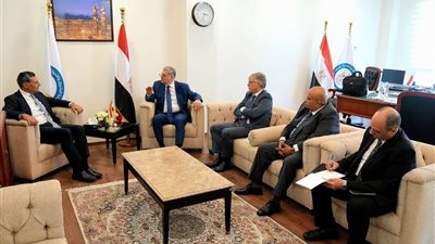 جلسة مباحثات بين وزير البترول ورئيس 