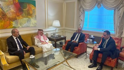 لقاء تشاوري بين وزير الخارجية ونظرائه في قطر والأردن والسعودية لبحث الوضع في غزة