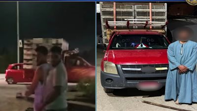 ضبط قائد سيارة اعتدى بعصا خشبية على مواطن بسبب خلاف مروري في الفيوم