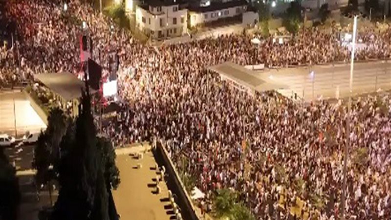 مظاهرات في شمال إسرائيل