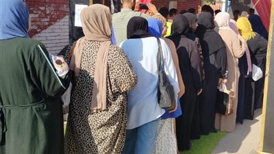 إقبال نسائي أمام اللجان الانتخابية بالقليوبية مع بداية اليوم الثاني لانتخابات 