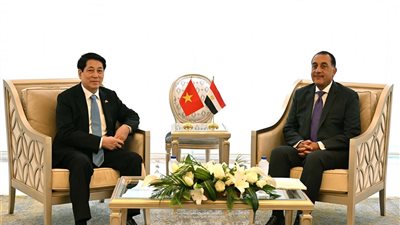 رئيس الوزراء يبحث مع رئيس فيتنام آليات تفعيل الشراكة الشاملة بين البلدين