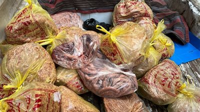 محافظة الجيزة: ضبط  لحوم ودواجن ومنتجات حيوانية فاسدة بكرداسة وبولاق وإمبابة 