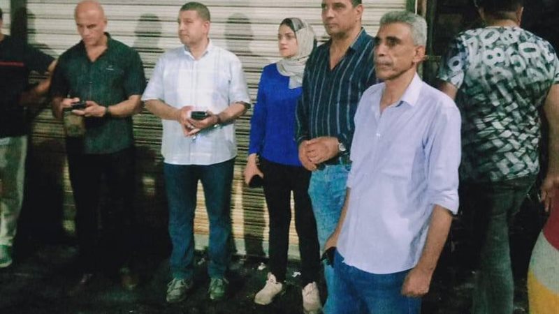 حريق بمحل ماكولات