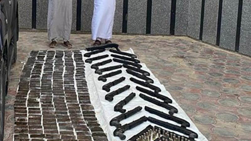 المتهمين والمضبوطات