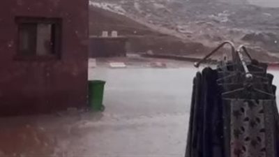 أمطار ورياح قوية تضرب سانت كاترين.. والمحافظة ترفع حالة الطوارئ