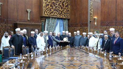 شيخ الأزهر يستقبل وفد الإفتاء العالمي ويدعو لترسيخ الوعي بتاريخ الأمة وفلسطين