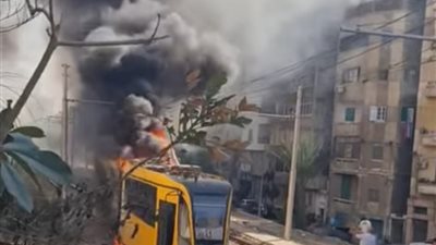  نشوب حريق في ترام الرمل بالإسكندرية بمحطة مصطفى كامل