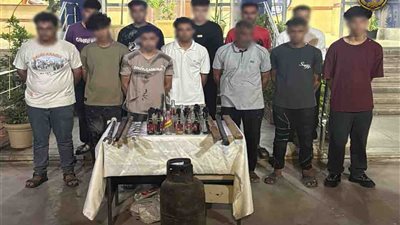 القبض على 12 متهمًا في مشاجرة بالأسلحة البيضاء بالشروق