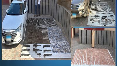 سقوط 4 عناصر إجرامية بحوزتهم مخدرات وأسلحة بـ 350 مليون جنيه في مطروح