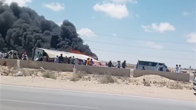 مصرع شخص وإصابة 20 في حادث مروع بطريق مطروح – الإسكندرية