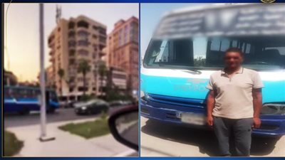 ضبط سائق أتوبيس يسير عكس الاتجاه بمصر الجديدة