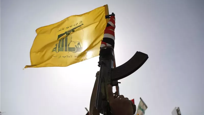 متظاهرون يرفعون علم