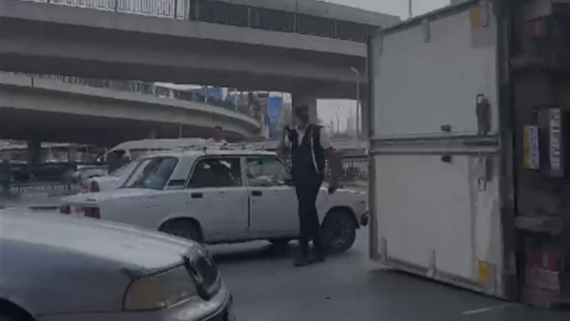 انقلاب سيارة نقل