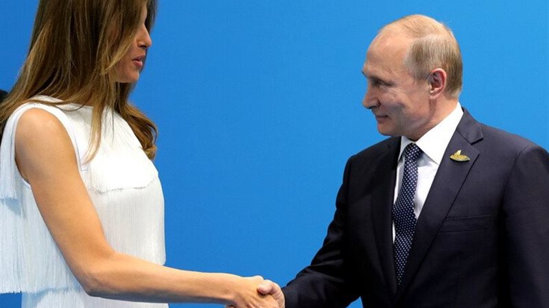 فلاديمير بوتين وميلانيا