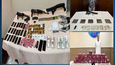 الأمن يضرب أوكار المخدرات والأسلحة ويضبط 4 عناصر شديدة الخطورة