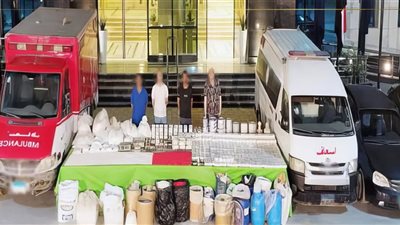 مخدرات دليفري في الإسعاف.. ضبط 7 عناصر إجرامية بحوزتهم ممنوعات بـ 350 مليون جنيه