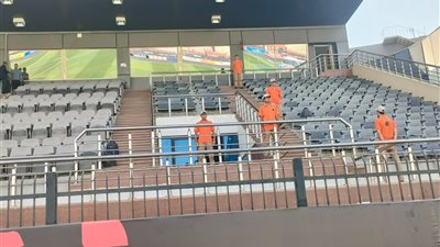 انتشار أمني مكثف باستاد السلام لتأمين مباراة الأهلي وبيراميدز (صور)