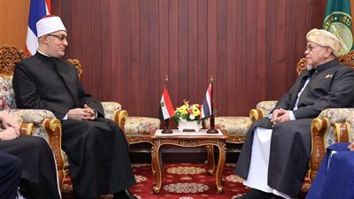 مفتي الجمهورية يبحث مع شيخ الإسلام في تايلاند تعزيز التعاون ومواجهة التحديات