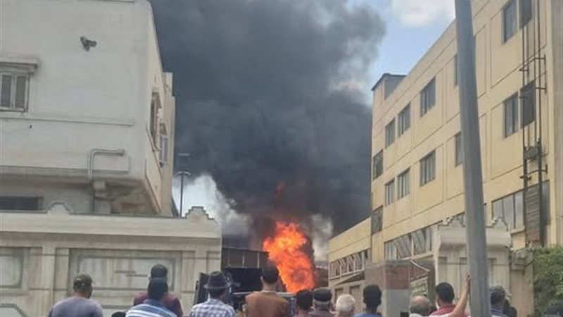 حريق مصانع دمياط