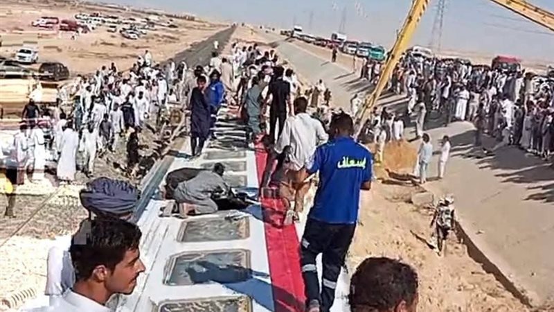 حادث خروج عدد ٧ عربات