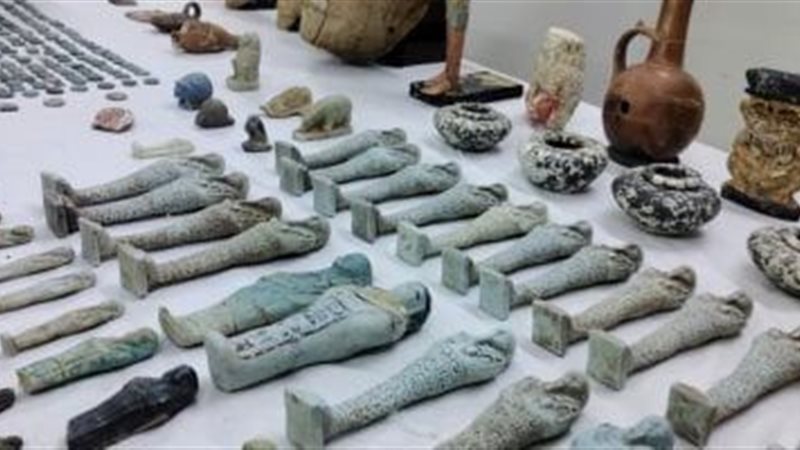 الآثار المضبوطة