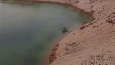 منطقة صحراوية تتحول إلى بحيرة غامضة بالمنيا.. ما القصة؟