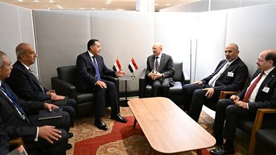 مدبولي يلتقي العليمي في نيويورك: مصر تؤكد دعمها لوحدة اليمن واستقراره