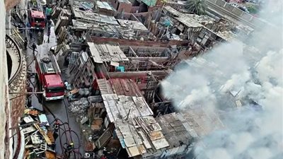 صرخات ورعب .. تفاصيل إصابة 5 أشخاص باختناق في حريق التهم 3 منازل بالشرابية