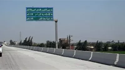 رئيس الوزراء يفتتح المحور المرورى الجديد لمدخل شبين الكوم