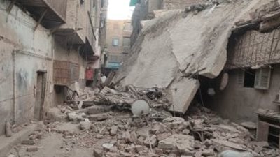 انهيار جزئي بعقار في بولاق أبو العلا دون إصابات