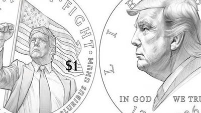 عملة معدنية بصورة ترامب.. الرئيس الأمريكي يدخل جيوب المواطنين