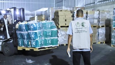 قافلة إغاثية سعودية جديدة تصل إلى غزة