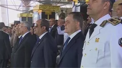 الرئيس السيسي يشهد الاحتفال بتخرج دفعة جديدة من طلاب أكاديمية الشرطة