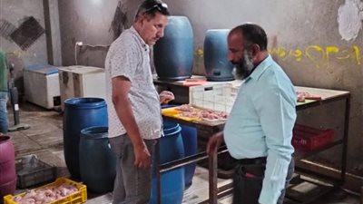 حملات تموينية مكثفة تضبط فراخ فاسدة وعصائر مجهولة المصدر بأبوقرقاص 