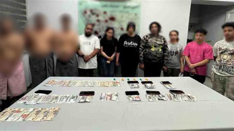 المتهمين والمضبوطات