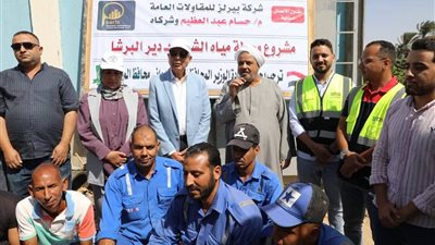 محافظ المنيا يتفقد محطة مياه دير البرشا ويؤكد قرب التشغيل