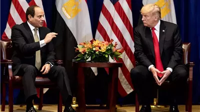 الرئيس السيسي يلتقي ترامب على هامش 