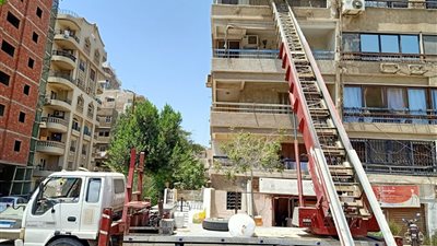 مصرع عامل وإصابة آخر في سقوط ونش أثاث بالجيزة